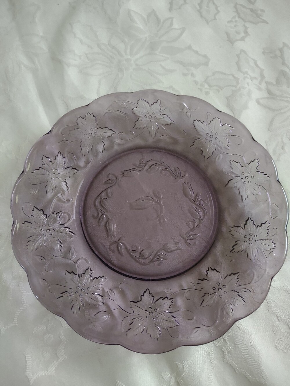 Princess House Vintage Plate Amethyst Purple Fantasia Scalloped